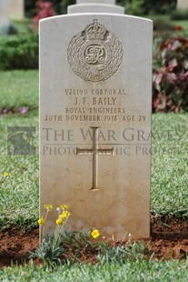 BEIRUT WAR CEMETERY - BAILY, JOHN FRANCIS